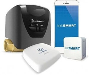 leakSMART Smart Home Kit with Automatic Water Shut-Off Valve, Leak Sensor, and Hub