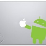 Android Eating Apple Macbook Decal