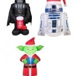 Star Wars R2-D2, Yoda, Darth Vader Inflatable Christmas Lawn Yard Ornaments