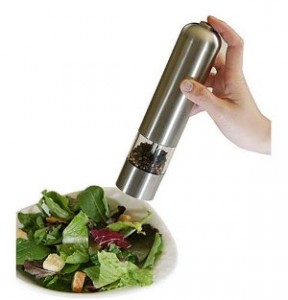 iTouchless Automatic Stainless Steel Pepper Mill and Salt Grinder