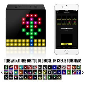 DIVOOM AURABOX Bluetooth 4.0 SMART LED Speaker with APP Control for Pixel Art Creation and Animation and Social Media Notification