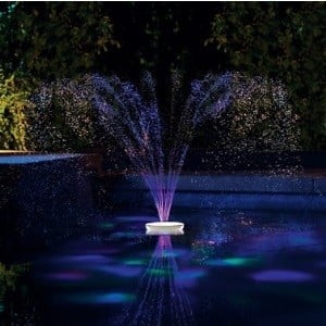 Floating Lighted Pool Fountain