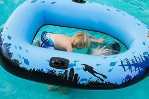 Sieco Design AQUAVUE Voyager, Clear Bottom Inflatable Raft, for Kids and Adults