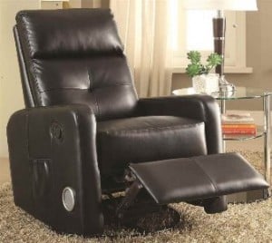 man cave ideas Recliner with Built-In Bluetooth Speakers
