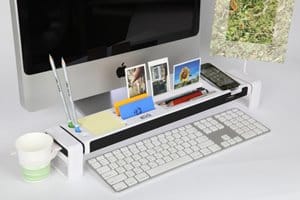 Cyanics iStick Multifunction Desk Organizer with 3 Hub USB Port, Cup Holder, Card Reader, Letter Opener, Paper Holder and more