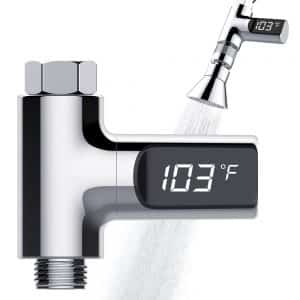 Tecboss LED Digital Shower Thermometer Real Time Water Temperature Monitor