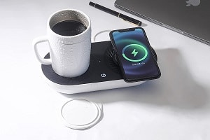 MINXUE Coffee Mug Warming, Cooling and Device Charging All in 1